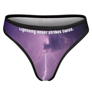 Lightning never strikes twice - Ice Silk T-back