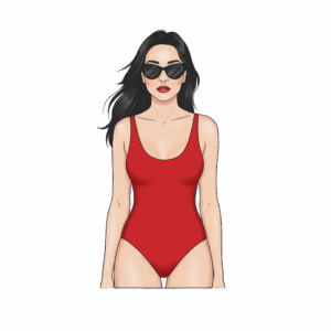 Chloé_maillot une pièce Lightning never strikes twice - Ice Silk T-back