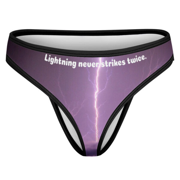 Lightning never strikes twice - Ice Silk T-back